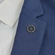 Значок из стали BROCHE брошь бижутерия Штурвал чёрный BRGV115230 - изображение 5