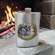 Стильная фляга сувенирная из нержавеющей стали 270 мл - Chaban_Souvenir - Металлическая, цвет металлик, для напитков. С изображением Будьмо FLM012 - изображение 4