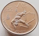 Монета Канада 25 центів 2008 UNC — зимові Олімпійські Ігри, Ванкувер 2010 — Фрістайл - изображение 1