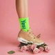 Високі спортивні шкарпетки "Yes!" унісекс салатові 38-42 - зображення 7