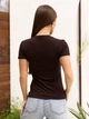 Футболка для женщин цвет темно-коричневый размер XXL FI_015317 - изображение 3