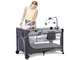 Кровать-манеж с пеленатором Leody Grey, Kinderkraft (серая), KCLEOD00GRY00AC - изображение 5