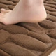 Коврик для ванной YourFind Stone PREMIUM 60x40 см, с эффектом памяти Memory Foam, антискользящий, быстросохнущий, водопоглощающий, Коричневый - изображение 4