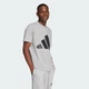 Мужская футболка Essentials Big Logo adidas JE8948 (XL) серый (4067902780115) - изображение 3