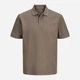Поло длинное мужское Jack & Jones 12268130-Falcon S Бежевое (5715830455108) - изображение 6