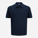 Поло длинное мужское Jack & Jones 12292034-Sky Captain L Темно-синее (5715830459595) - изображение 7