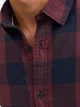 Рубашка хлопковая мужская Jack & Jones 12181602-Port Royale 2XL Бордовая (5714921625765) - изображение 4