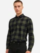 Рубашка хлопковая мужская Jack & Jones 12181602-Dusty Olive L Темно-зеленая (5714917884701) - изображение 1