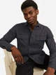 Рубашка хлопковая мужская Jack & Jones 12269262-Black Denim L Темно-синяя (5715612129616) - изображение 4