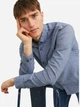 Рубашка хлопковая мужская Jack & Jones 12235974-Faded Denim XL Небесно-голубая (5715423556779) - изображение 4