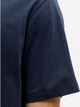 Футболка хлопковая длинная мужская Jack & Jones 12268415-Navy Blazer XL Темно-синяя (5715831443739) - изображение 5