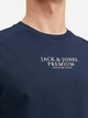 Футболка хлопковая длинная мужская Jack & Jones 12217167-Navy Blazer XL Темно-синяя (5715320287691) - изображение 6