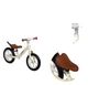 Rowerek biegowy Toyz Inter Kremowy (5903076321749) - obraz 2