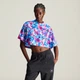 Женская укороченная футболка adidas by Stella McCartney Printed adidas JD8620 (L) бирюзовый (4067896173580) - изображение 1