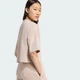 Жіноча футболка Off Placed 3-Stripes adidas JW3612 (L) коричневий (4068808350426) - зображення 5