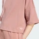 Жіноча футболка Off Placed 3-Stripes adidas JW3613 (XS) рожевий (4068808346689) - зображення 5