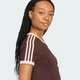Женская футболка 3 STRIPES SLIM adidas KC9017 (XS) коричневый (4068821901582) - изображение 5