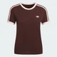 Женская футболка 3 STRIPES SLIM adidas KC9017 (XS) коричневый (4068821901582) - изображение 6