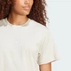 Жіноча футболка Essentials Small Logo Cotton adidas JI6079 (XL) бежевий (4067902854090) - зображення 4