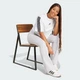 Жіноча футболка Essentials 3-Stripes Cotton Loose adidas JD4999 (S) білий (4067902192741) - зображення 3