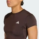 Женская футболка Power Essentials Workout Contour adidas KD0114 (L) коричневый (4068815223461) - изображение 5