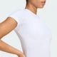 Жіноча футболка Power Essentials Workout Contour adidas JZ3312 (XS) білий (4068815223324) - зображення 2