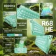Магнитная клавиатура Attack Shark R68 HE Lake Green Forged Carbon, 65%, Hall Effect, Rapid Trigger, 8000 Гц опроса, RGB - изображение 2