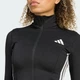 Женская олимпийка Workout Essentials Zip Through Jacket 3-Stripes adidas KB7843 (L) черный (4068809054194) - изображение 4