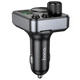 Автомобільний FM трансмітер HOCO E86 Alegria Bluetooth, 48W, PD/QC, 2×USB + Type-C, Hands-Free, підтримка USB/TF - изображение 5