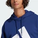 Мужское худи Essentials Big Logo French Terry adidas JE8890 (XS) синий (4067905979028) - изображение 4