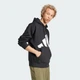 Мужское худи Essentials Big Logo Fleece adidas IN6159 (2XL) черный (4067905855599) - изображение 3