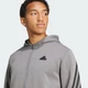 Чоловіче худі Future Icons 3-Stripes Full Zip adidas IW8529 (XS) сірий (4067896659527) - зображення 5