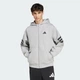 Мужская толстовка Future Icons 3-Stripes adidas JD4828 (XS) серый (4067906035617) - изображение 1