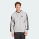 Мужская толстовка Essentials 3-Stripes French Terry adidas JE6338 (2XL) серый (4067901434460) - изображение 1