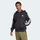 Мужская толстовка Essentials 3-Stripes Fleece adidas JD1870 (S) черный (4067905338252) - изображение 1