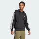 Мужская толстовка Essentials 3-Stripes Fleece adidas JD1870 (S) черный (4067905338252) - изображение 3
