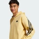 Чоловіче худі Future Icons 3-Stripes Full Zip adidas JE5704 (S) бежевий (4067896932576) - зображення 5