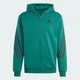 Чоловіче худі Future Icons 3-Stripes Full Zip adidas IW8531 (XS) зелений (4067896666990) - зображення 7