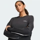 Женский свитшот Seasonal Essentials Colorpop with Embroidered Graphic adidas KC3995 (S) черный (4068822108072) - изображение 4