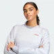 Женский свитшот Seasonal Essentials Colorpop with Embroidered Graphic adidas KC3997 (S) серый (4068822115681) - изображение 4