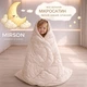 Одеяло Mirson летнее Односпальное 140x150 см Silk №0545 Sleepy Friends Луна (2200013033622) - изображение 4