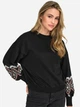 Свитшот женский ONLY 15216364-Black XS Черный (5715732997867) - изображение 3