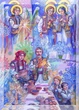 Різдвяний набір з 5 листівок Cardsforsoul А.Охапкіна Сяють весело Зірки 10,5 Х 14,8 см - зображення 1