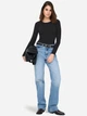 Лонгслив длинный женский ONLY 15369016-Black S Черный (5715829872107) - изображение 4