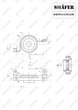 Підшипник підвісний Jeep Cherokee KL (14-20), Chrysler 200 (15-17) переднiй, Φ30*13*158 H:20 33.5 Внутрiшнiй дiаметр пiдшипника: 30 мм SCB-P52123612AD SHAFER - зображення 2