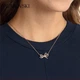 Колье SWAROVSKI двухцветное в форме банта, 5440636 - изображение 4