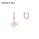 Сережки-гвоздики SWAROVSKI SYMBOL з кількома полігонами у формі сніжинки для жінок, подарунок на день народження, ювелірні вироби 5494337 - зображення 3