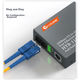 Оптоволоконний приймач NetLINK HTB-1100S, одномодовий двоволоконні оптоелектричний перетворювач 100 Мбіт/с, 0-25 км, DC5V, одна пара - зображення 9