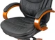 Кресло АКЛАС Валенсия Soft EX MB (Кожа LC-A Black/PU Black) - изображение 9