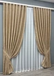 Комплект готових штор VR-Textil Жакард Sultan YL № 1205ш Медово-золотистий 100х270 см 2 шт (31-499) - зображення 3